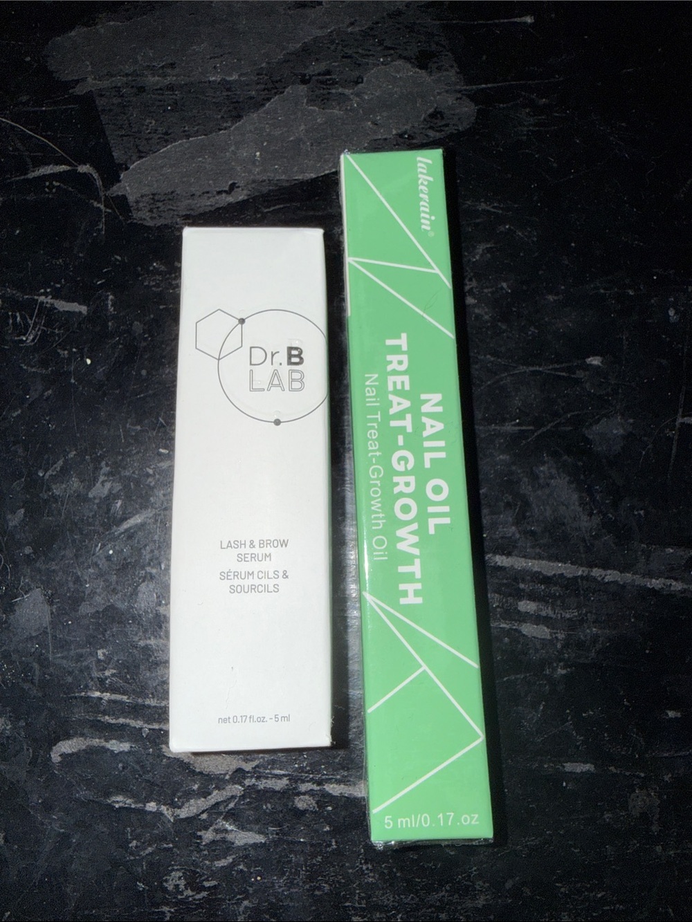 Dr.B LAB Lash & Brow Serum and Green Nail Oil Treat-Growth Duo